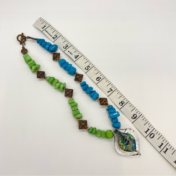 Artisan Jadeite and Beaded Necklace - Picture 8 of 8